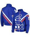 【送料無料】 ミッチェル&ネス メンズ ジャケット・ブルゾン アウター Men's Royal Chicago White Sox Exploded Logo Warm Up Full-Zip Jacket Royal