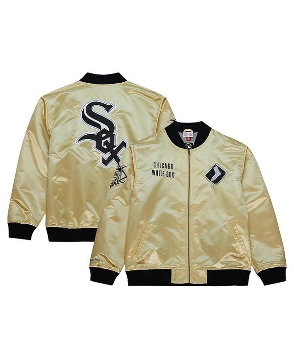 【送料無料】 ミッチェル&ネス メンズ ジャケット・ブルゾン アウター Men's Gold Chicago White Sox OG 2.0 Lightweight Satin Full-Zip Jacket Gold
