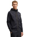 【送料無料】 ヒューゴボス メンズ パーカー・スウェット アウター Men's Double B Monogram Zip-Up Hoodie Dark Blue