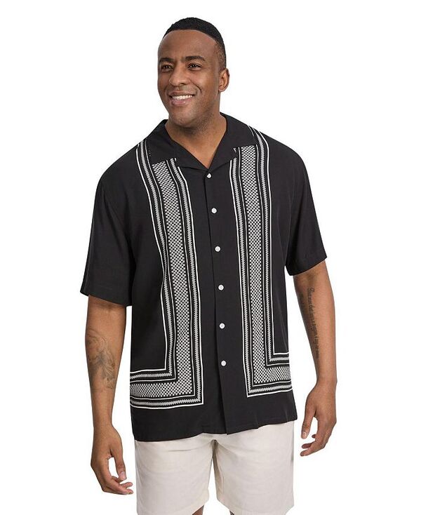 【送料無料】 ジョニー ビッグ メンズ シャツ トップス Big & Tall Jamaica Relaxed Fit Shirt Black