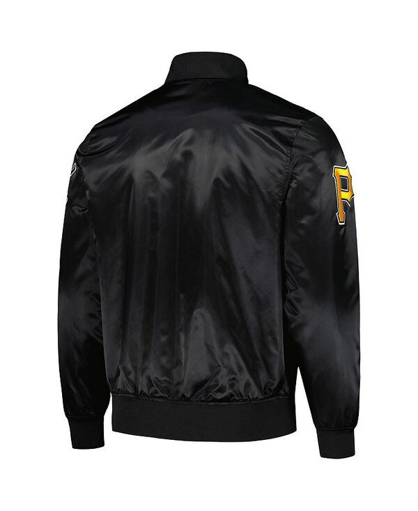 【送料無料】 プロスタンダード メンズ ジャケット・ブルゾン アウター Men's Black Pittsburgh Pirates Wordmark Satin Full-Snap Jacket Black