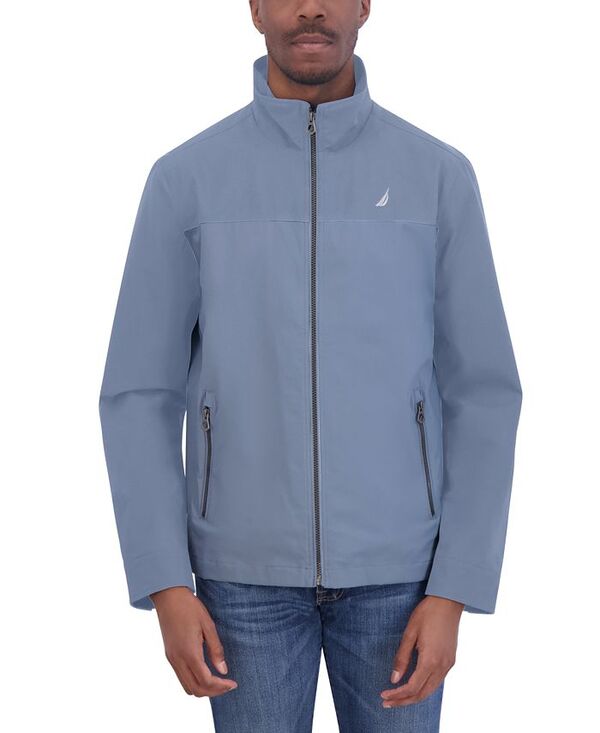 【送料無料】 ナウティカ メンズ ジャケット・ブルゾン ウィンドブレーカー アウター Men's Stretch Performance Windbreaker and Rain Jacket China Blue