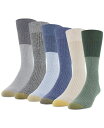 【送料無料】 ゴールドトゥ メンズ 靴下 アンダーウェア Men's 6-Pack Casual Stanton Socks Sage Khaki Marl M...