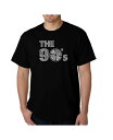 【送料無料】 エルエーポップアート メンズ Tシャツ トップス Mens Word Art T-Shirt - The 90's Black
