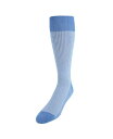 【送料無料】 トラファルガー メンズ 靴下 アンダーウェア Men's Doyle Houndstooth Design Mercerized Cotton Mid-Calf Socks Light blue(4)