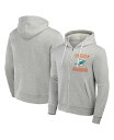 【送料無料】 ファナティクス メンズ パーカー・スウェット フーディー アウター Men's NFL x Darius Rucker Collection by Gray Miami Dolphins Domestic Full-Zip Hoodie Gray