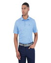 【送料無料】 ベンシャーマン メンズ ポロシャツ トップス Men's Yarn Dye Heather Sports Fit Polo Shirt Azure