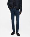 【送料無料】 マンゴ メンズ デニムパンツ ボトムス Men's Skinny-Fit Jude Jeans Deep Dark Blue(4)