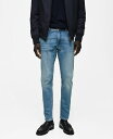 【送料無料】 マンゴ メンズ デニムパンツ ボトムス Men's Skinny-Fit Jude Jeans Medium Blue