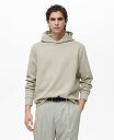 【送料無料】 マンゴ メンズ パーカー・スウェット アウター Men's Regular-Fit Cotton Hoodie Ice Gray