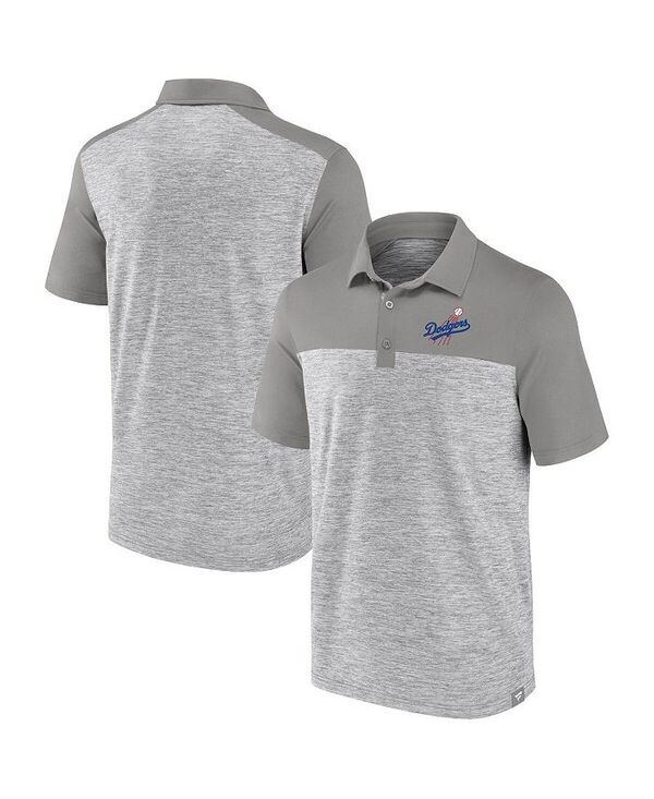 【送料無料】 ファナティクス メンズ ポロシャツ トップス Men's Heather Gray Los Angeles Dodgers True Classics Avid Fan Brushed Polo Heather Gray