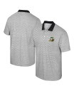 【送料無料】 コロシアム メンズ ポロシャツ トップス Men's White Black Oregon Ducks Print Stripe Polo Shi...