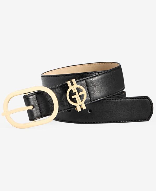 【送料無料】 ジャーニ ベルニーニ レディース ベルト アクセサリー Women's Cut-Out-Logo Loop Pant Belt Black