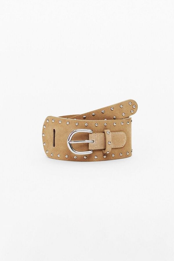 【送料無料】 デジグアル レディース ベルト アクセサリー Women's Double leather belt Sand