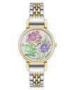 【送料無料】 アンクライン レディース 腕時計 アクセサリー Women's Quartz Floral Two-Tone Metal Alloy Watch 30mm Silver-Tone Gold-Tone(2)