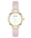 【送料無料】 アンクライン レディース 腕時計 アクセサリー Women's Quartz Round Blush Pink Leather and Gold-...