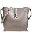 【送料無料】 ダナ キャラン ニューヨーク レディース ショルダーバッグ バッグ Donna Karan Bridgehampton Leather Turnlock Triple Compartment Crossbody Cloud (Gre(4)