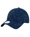 【送料無料】 ニューエラ レディース 帽子 アクセサリー Women's Navy Atlanta Braves Tonal Floral 9TWENTY Ad...
