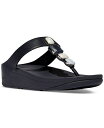 【送料無料】 フィットフロップ レディース サンダル シューズ Women's Fino Multi-Stone Leather Wedge Sandals Midnight Navy