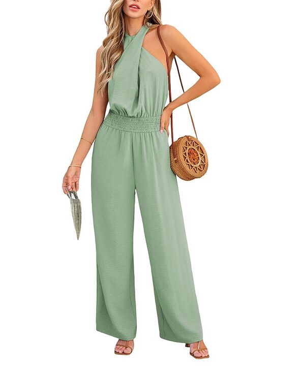 カップシー レディース ボトムス カジュアルパンツ ストレート ジャンプスーツ CUPSHE Women's Sage Gr..