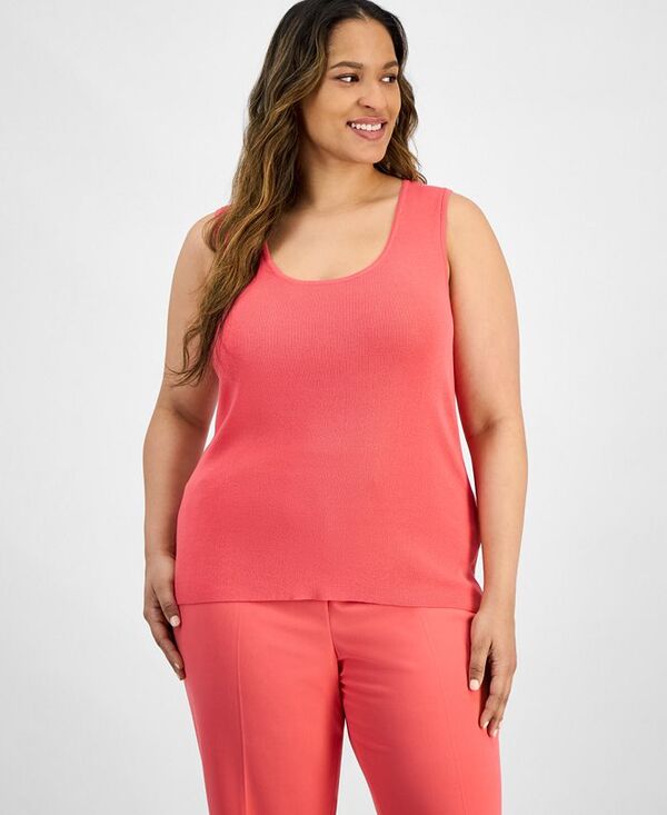 【送料無料】 タハリエーエスエル レディース シャツ トップス Plus Size U-Neck Tank Top Sunset