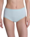 【送料無料】 ナトリ レディース パンツ アンダーウェア Bliss Lace-Trim High Rise Cotton Brief 755058 Whipped Mint