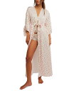【送料無料】 フリーピープル レディース ナイトウェア アンダーウェア Women's First Blush Printed 3/4-Sleeve Robe ...