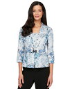 【送料無料】 アレックスイブニングス レディース シャツ トップス Women's Layered Printed Camisole & Matching Ja...