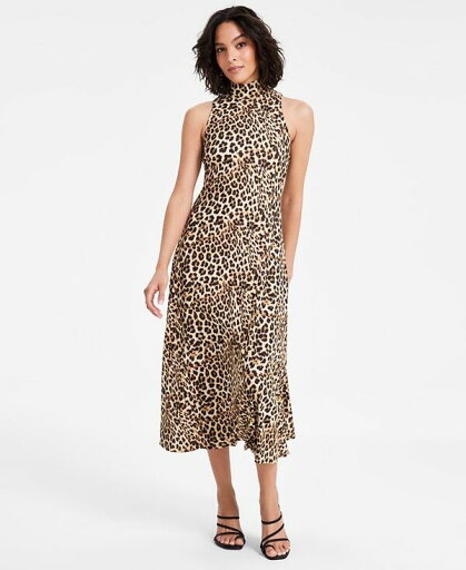 【送料無料】 バースリー レディース ワンピース トップス Women's Cheetah-Print Mock-Neck A-Line Midi Dress Clara Cheetah A 【送料無料】 バースリー レディース ワンピース トップス Women's Cheetah-Print Mock-Neck A-Line Midi Dress Clara Cheetah A