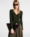 【送料無料】 マンゴ レディース ニット・セーター アウター Women's V-Neck Knitted Cardigan Sweater Khaki