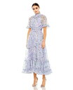 【送料無料】 マックダガル レディース ワンピース トップス Women's Floral Print High Neck Raglan Sleeve Dres...