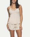 【送料無料】 フェリナ レディース ナイトウェア アンダーウェア Women's Desiree Short Sleeve Pajama Camisole and Short Set Shell