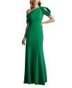 【送料無料】 タダシショージ レディース ワンピース トップス Copley Shoulder Drape Gown Green