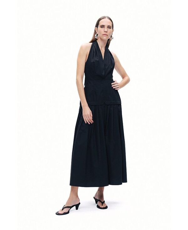 【送料無料】 ノクチューン レディース ワンピース トップス Women's Halter Neck Maxi Dress Black