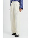 【送料無料】 シンティアンドパーカー レディース カジュアルパンツ ボトムス Women's Chinti & Parker Linen Blend Wide Leg Trousers Cream