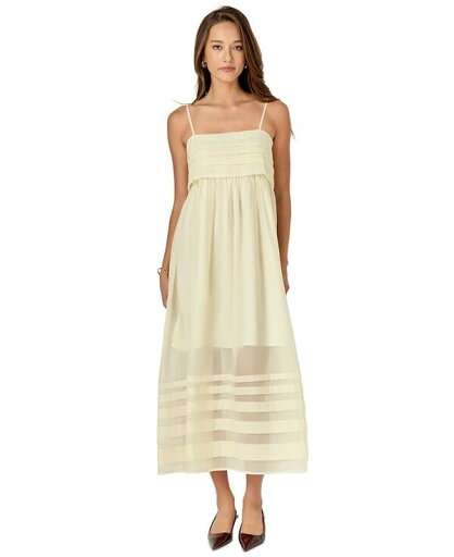 【送料無料】 イングリッシュファクトリー レディース ワンピース トップス Women's Square-Neck Sleeveless A-Line Dress Cream 【送料無料】 イングリッシュファクトリー レディース ワンピース トップス Women's Square-Neck Sleeveless A-Line Dress Cream