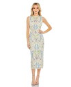 【送料無料】 マックダガル レディース ワンピース トップス Women's Sleeveless Sequined High Neck Tea Length ...