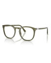 【送料無料】 ペルソル メンズ サングラス・アイウェア アクセサリー Unisex Eyeglasses PO3318V Olive Transparent G...