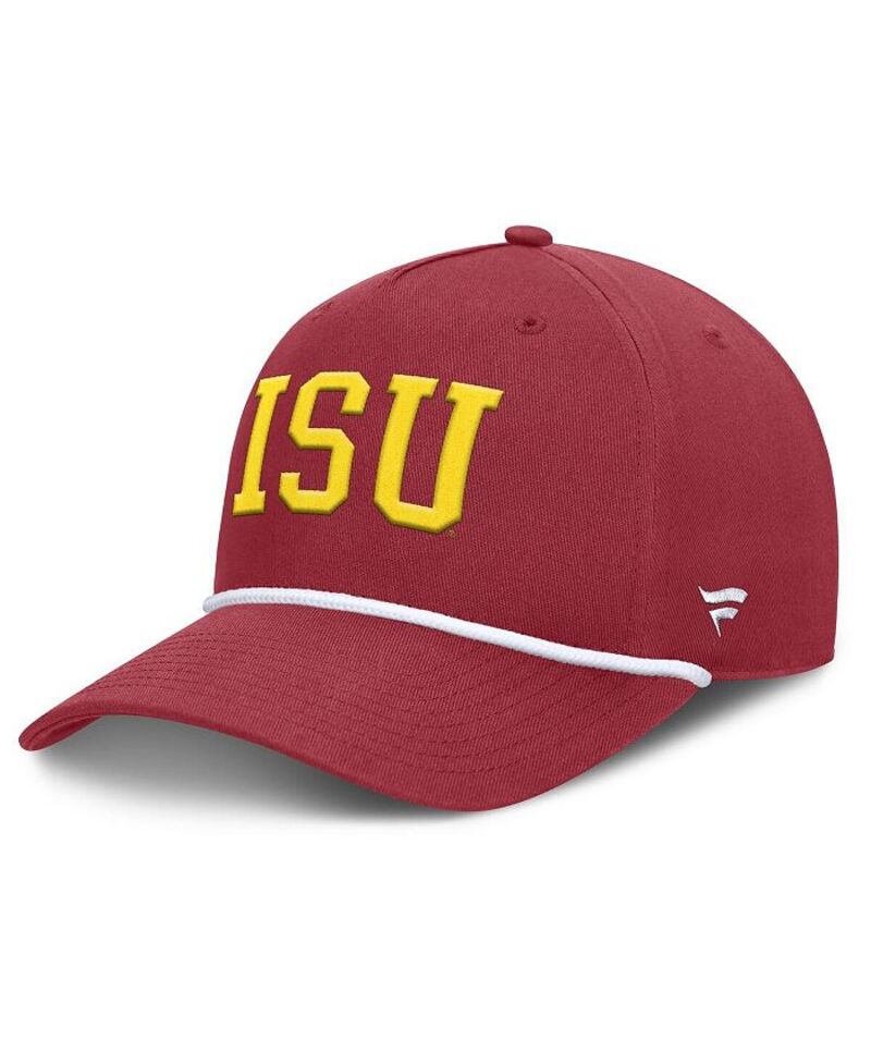 【送料無料】 ファナティクス メンズ 帽子 アクセサリー Men's Cardinal Iowa State Cyclones Foul Ball Rope Adjustable Hat Cardinal