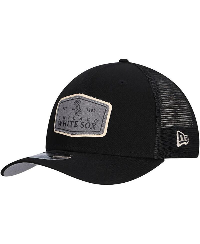 【送料無料】 ニューエラ メンズ 帽子 アクセサリー Men's Black Chicago White Sox Labeled 9SEVENTY Stretch-Snap Adjustable Hat Black