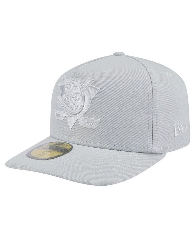 【送料無料】 ニューエラ メンズ 帽子 アクセサリー Men's Gray Anaheim Ducks Color Pack A-Frame 59FIFTY Fitted Hat Gray