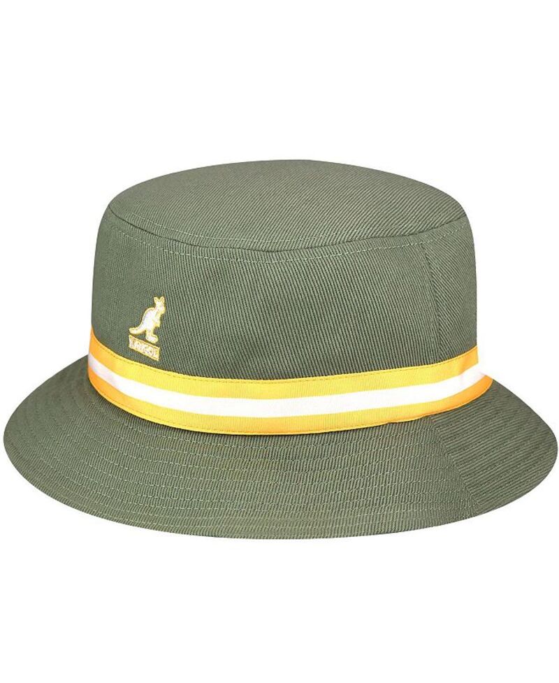 カンゴール メンズ アクセサリー 帽子 Kangol Men's Stripe Lahinch Bucket Hat Oil green グリーン