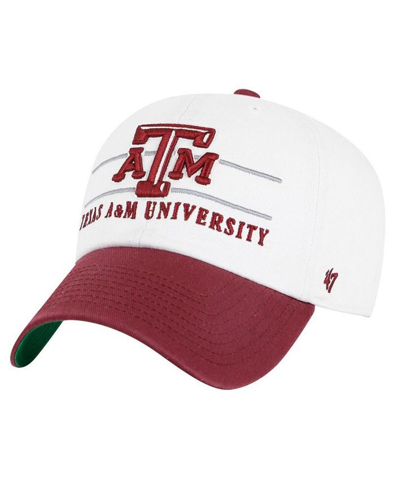 47 ブランド メンズ アクセサリー 帽子 '47 Brand Men's White Texas A & M Aggies Gridiron Clean Up Adjustable Hat White ホワイト