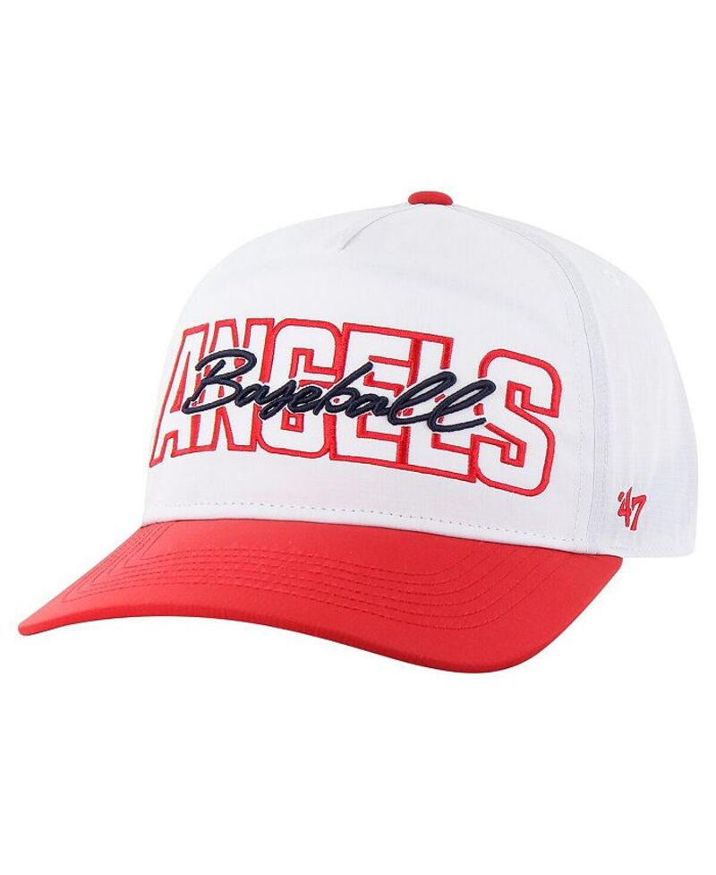 【送料無料】 47ブランド メンズ 帽子 アクセサリー Men's White Los Angeles Angels Lineman Hitch Adjustable Hat White