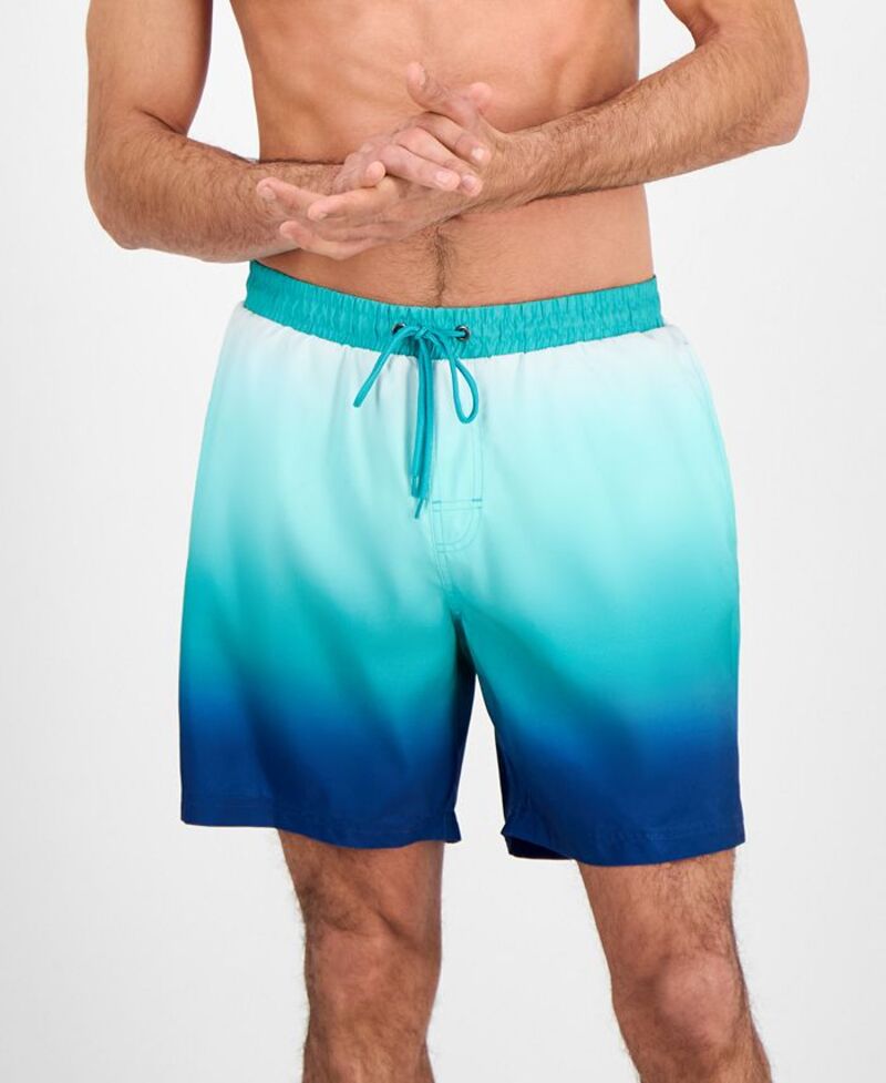 【送料無料】 クラブルーム メンズ ハーフパンツ・ショーツ 水着 Men's Kenji Ombre Swim Trunks Aqua Carni