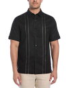【送料無料】 キューバベラ メンズ シャツ トップス Men's Short Sleeve Panel Button-Front Camp Shirt Jet ...