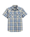 【送料無料】 ペンドルトン メンズ シャツ トップス Men's Short Sleeve Frontier Shirt Blue Green plaid