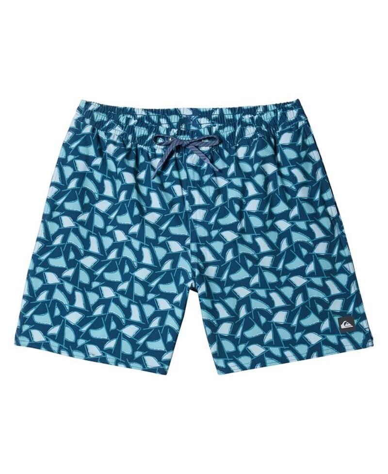 【送料無料】 クイックシルバー ウォーター マン メンズ ハーフパンツ・ショーツ 水着 Quiksilver Men's Cluster Fin Volley 17 Swimsuit Shorts Majolica Blue Out Of Office
