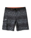 【送料無料】 クイックシルバー ウォーター マン メンズ ハーフパンツ・ショーツ ボトムス Quiksilver Men's Stacked 19 Boardshort Phantom(4)