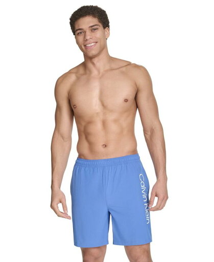 【送料無料】 カルバンクライン メンズ ハーフパンツ・ショーツ 水着 Men's Regular-Fit Quick-Dry 5" Swim Trunks with Compression Short Liner Medium Blue 【送料無料】 カルバンクライン メンズ ハーフパンツ・ショーツ 水着 Men's Regular-Fit Quick-Dry 5" Swim Trunks with Compression Short Liner Medium Blue